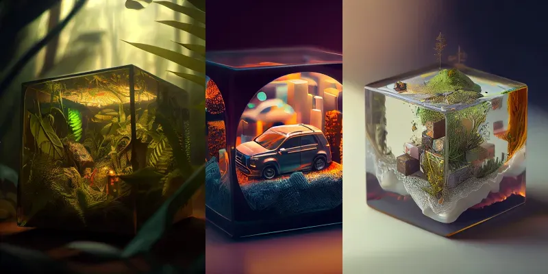 Display Cases Dioramas generated by undefined