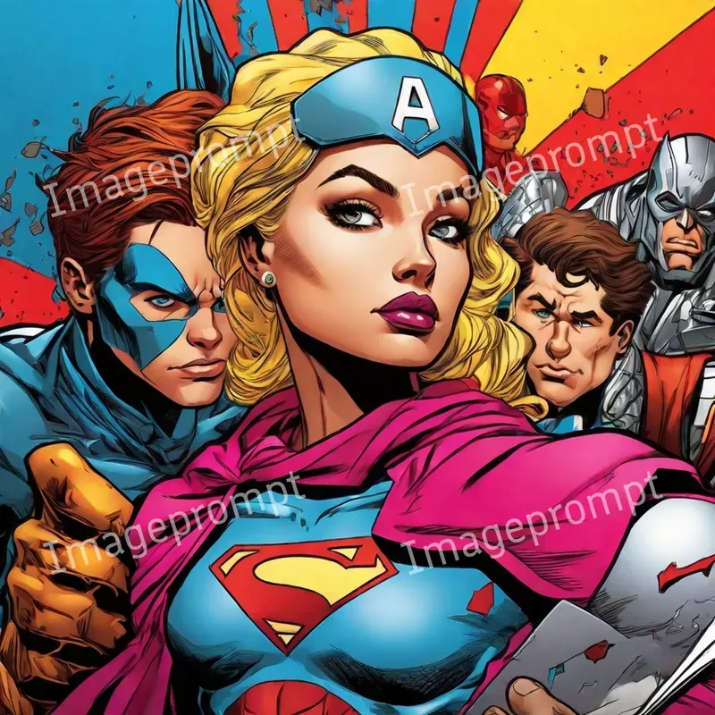 Pop Art Comic Book Illustrations