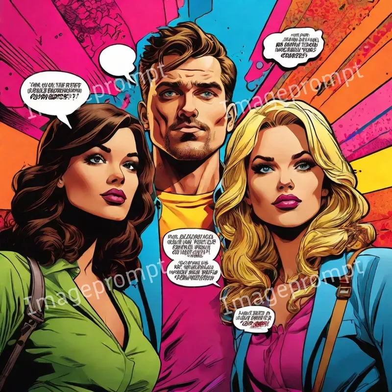 Pop Art Comic Book Illustrations