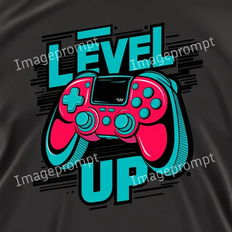 Gamer Vector Illustrations With Texts