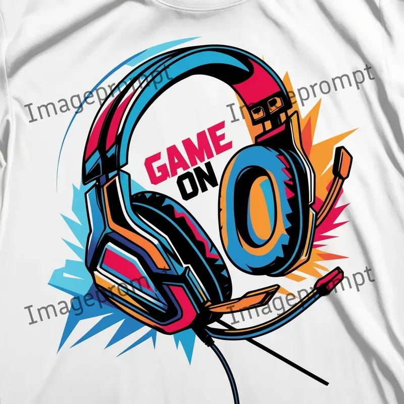 Gamer Vector Illustrations With Texts