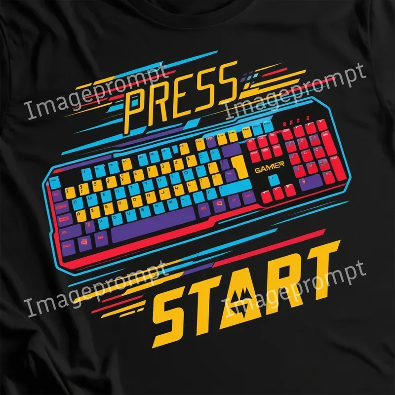 Gamer Vector Illustrations With Texts