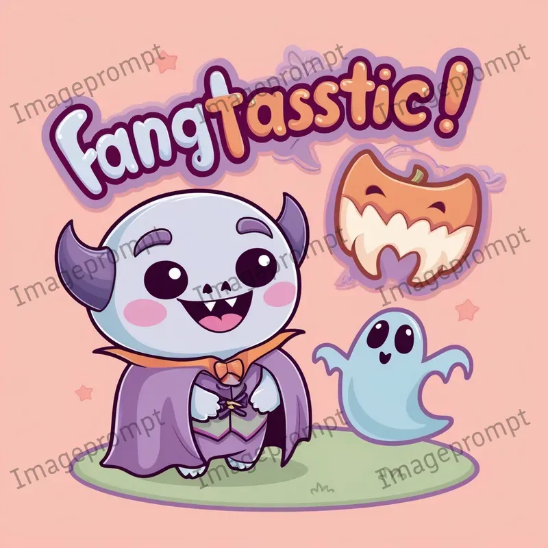 Adorable Kawaii Halloween Monsters