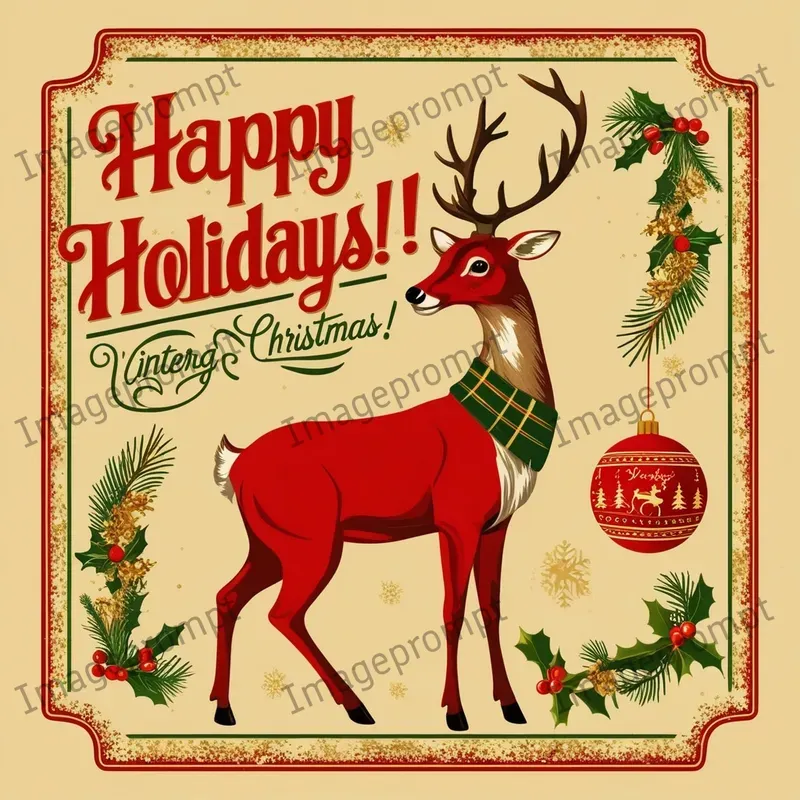 Nostalgic Christmas Vintage Illustrations