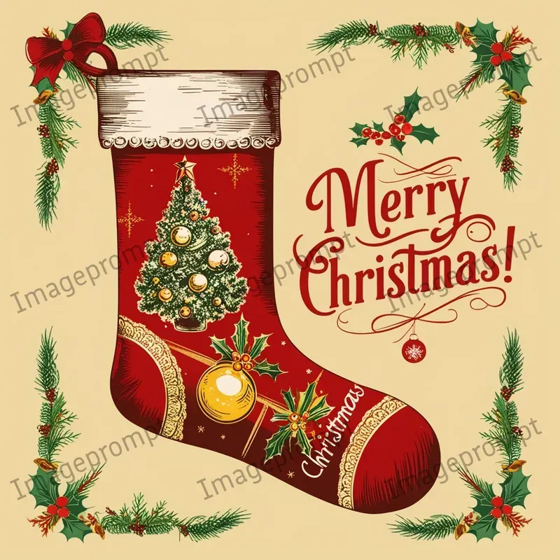 Nostalgic Christmas Vintage Illustrations