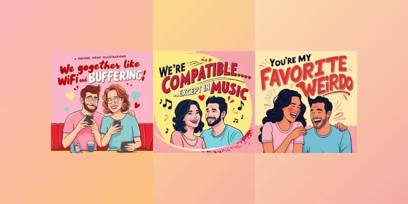 Funny Couple Memes Illustrations generated by undefined