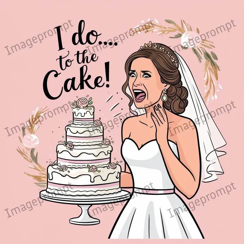 Humorous Wedding Day Meme Illustrations