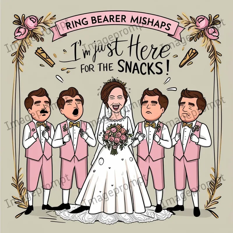 Humorous Wedding Day Meme Illustrations