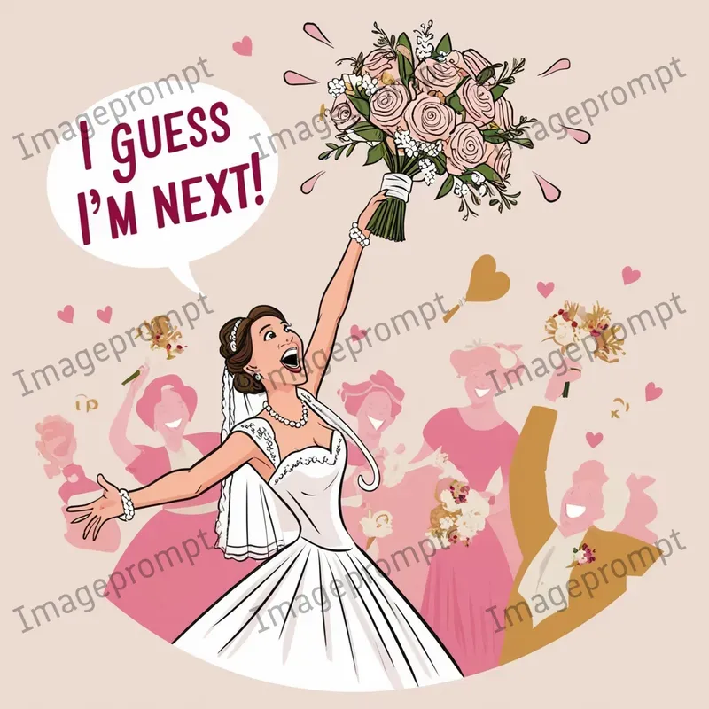 Humorous Wedding Day Meme Illustrations