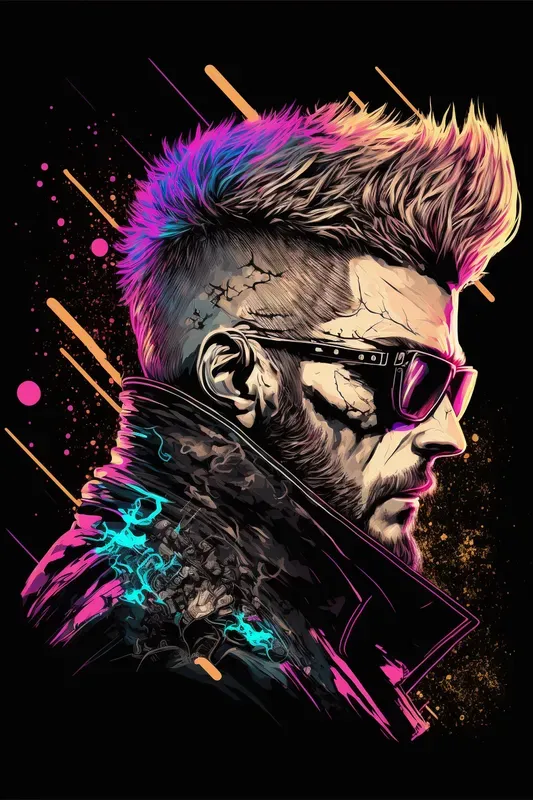 Cyberpunk Man Portraits