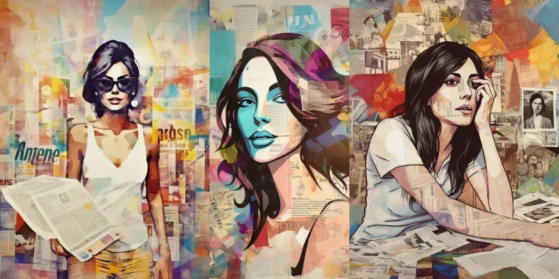 Creative Closeup Portraits generated by undefined