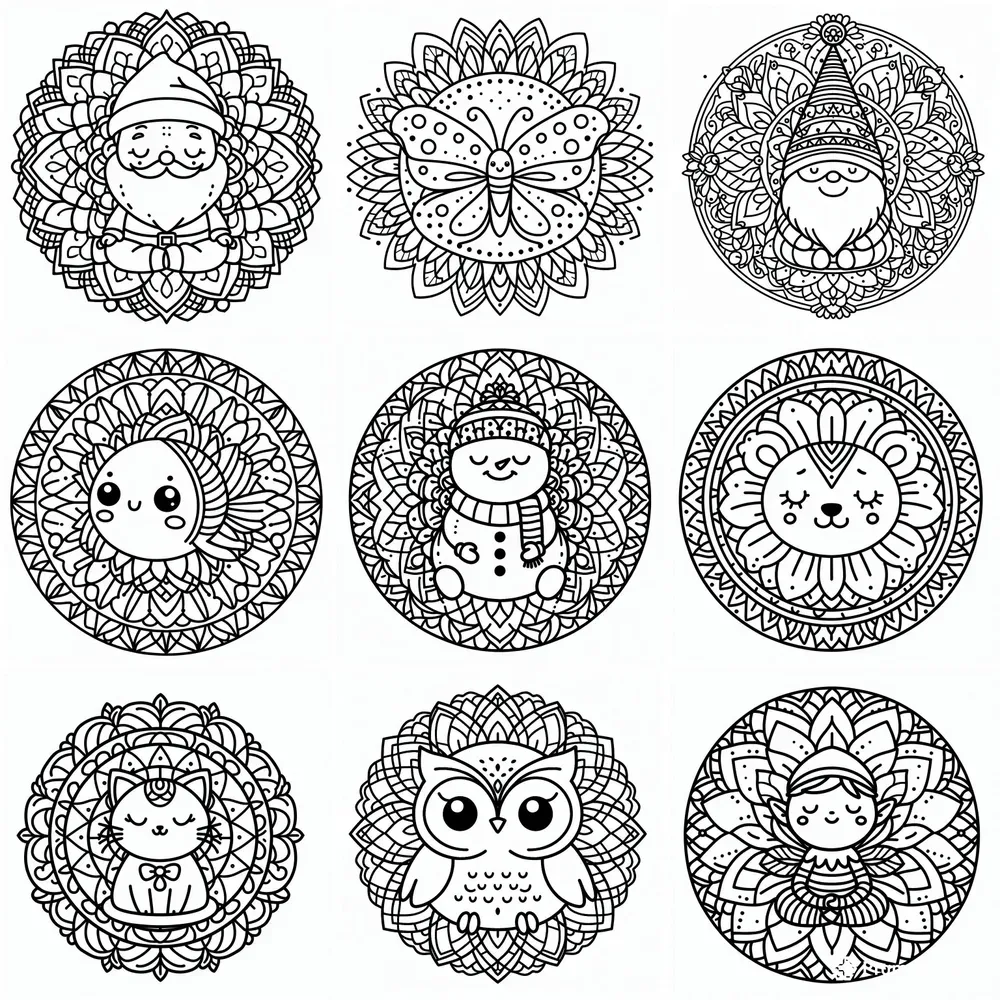 Toddlers Mandalas Coloring Pages