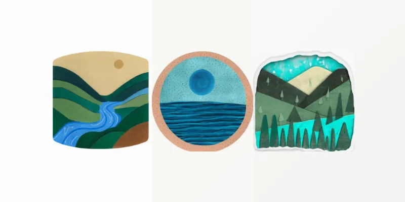 Minimalist Landscapes generated by undefined