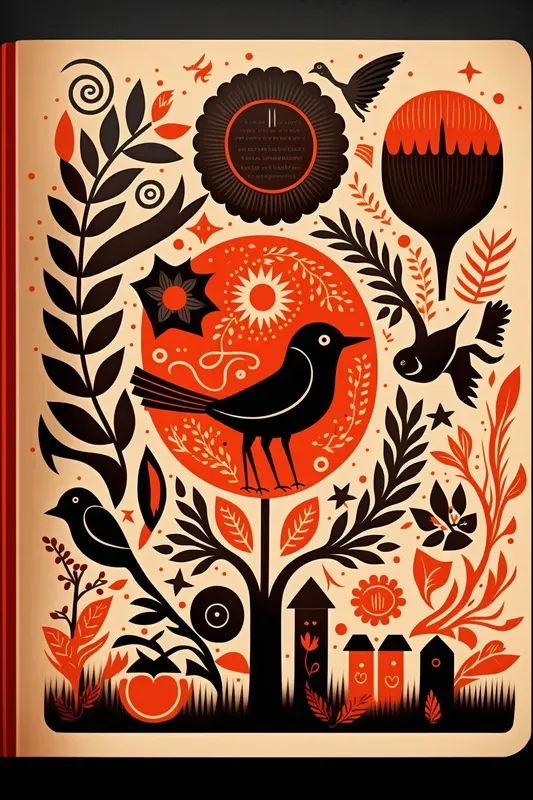 Folksy Style Book Covers