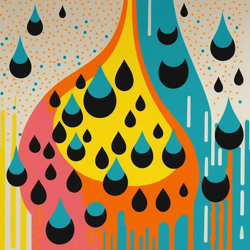 Vividly Colourful Flat Scenes