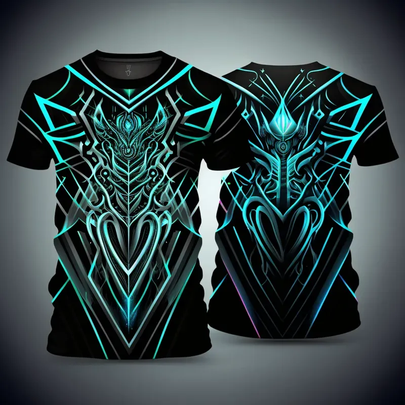 Vibrant Futuristic T-shirt Designs