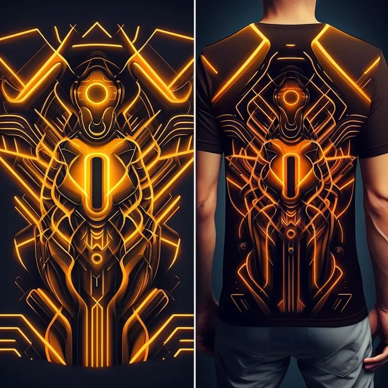 Vibrant Futuristic T-shirt Designs