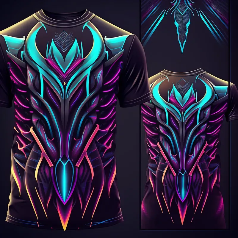 Vibrant Futuristic T-shirt Designs