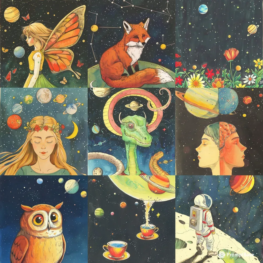 Planetary Vintage Art