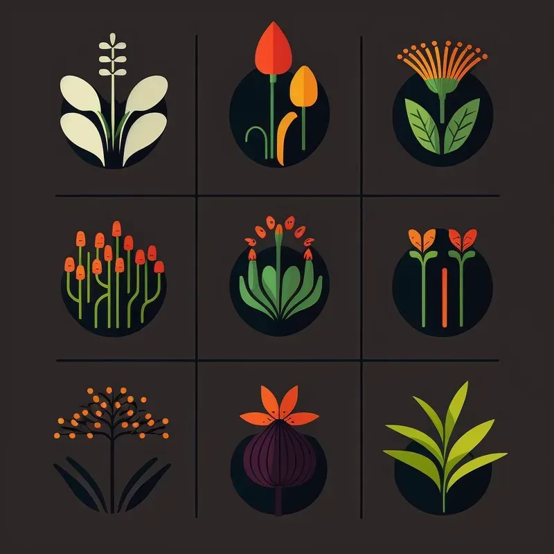 Sleek Plant Icon Collections