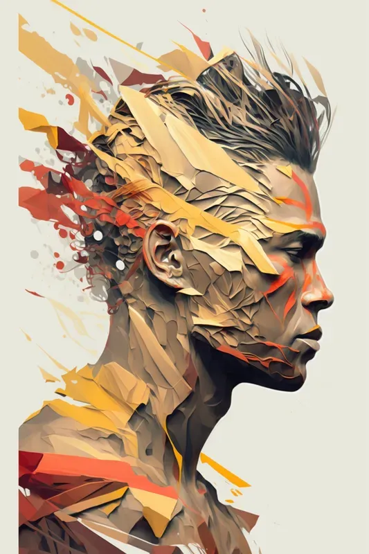 Neofuturistic Low-poly Portrait Designs