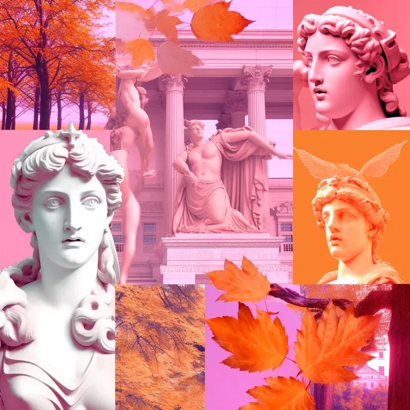 Random Postinternet Vaporwave Collages