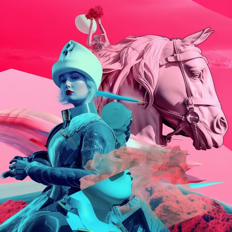 Random Postinternet Vaporwave Collages