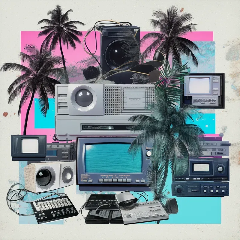 Random Postinternet Vaporwave Collages