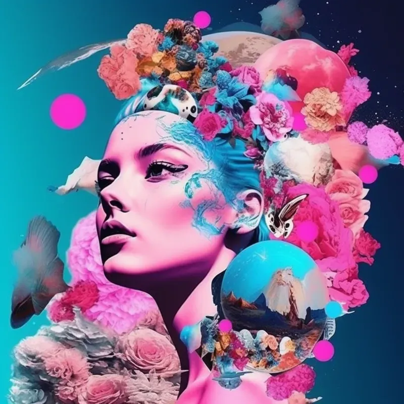 Random Postinternet Vaporwave Collages