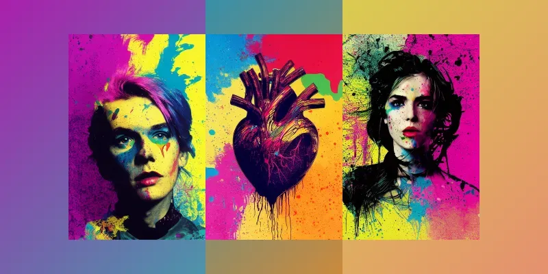 Rainbow Glamour Shot Poster Designs generated by undefined