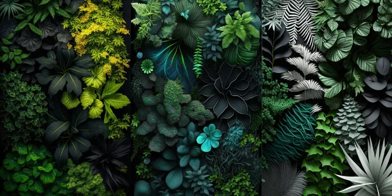 Vertical Garden Pattern Designs generated by undefined