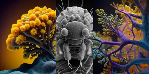 Electron Microscopy Images generated by midjourney
