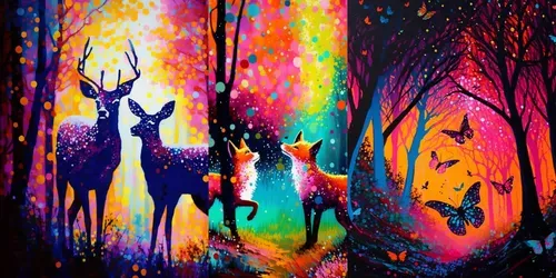 Art Style - Euphoric Hues generated by midjourney