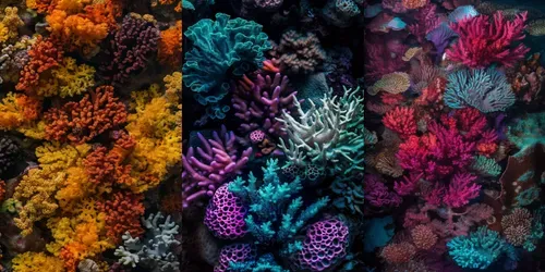 Marine Marvels Coral Reef Wallpapers generated by midjourney