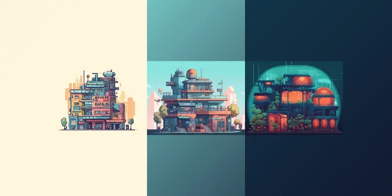 Cute Elevation View Vector Architecture generated by undefined