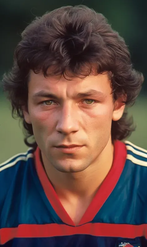 Vintage Portraits Of 80s Soccer Players