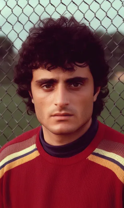 Vintage Portraits Of 80s Soccer Players