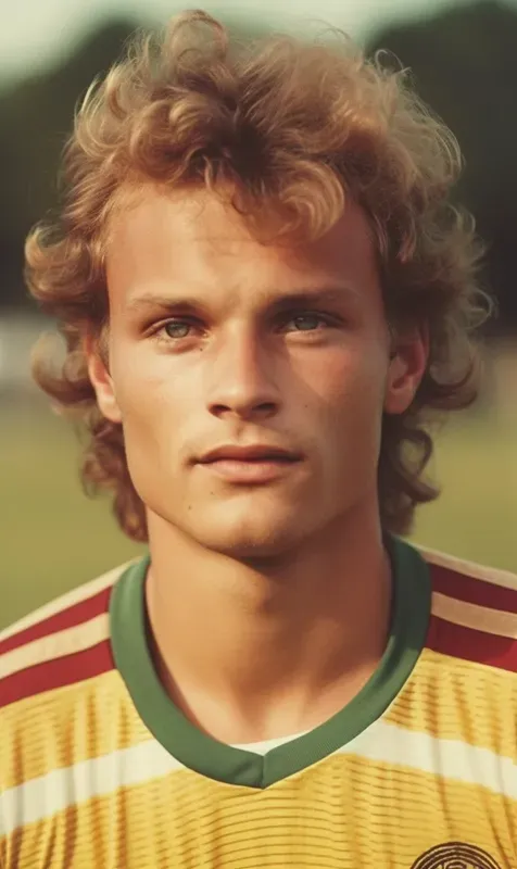 Vintage Portraits Of 80s Soccer Players