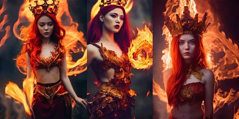 Furious Goddess of Fire generated by undefined