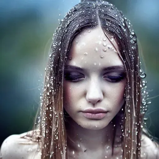 Wet Hair Portraits In Different Styles