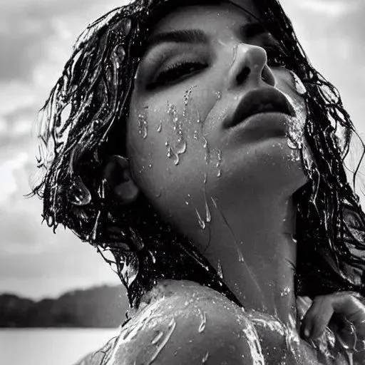 Wet Hair Portraits In Different Styles