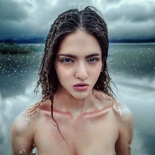 Wet Hair Portraits In Different Styles