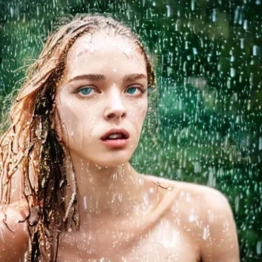 Wet Hair Portraits In Different Styles