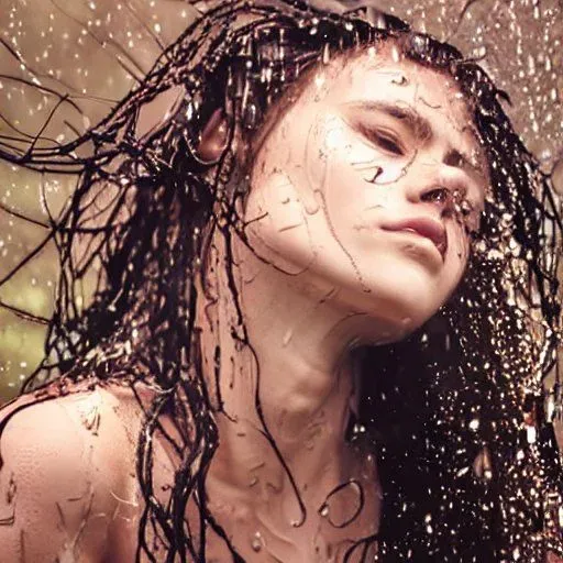Wet Hair Portraits In Different Styles