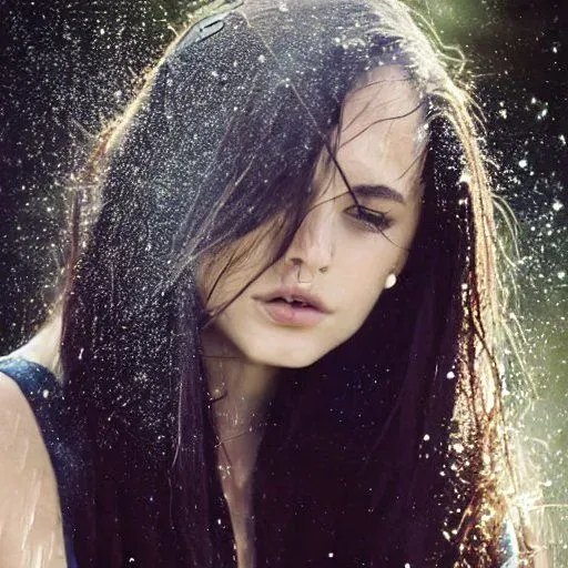 Wet Hair Portraits In Different Styles