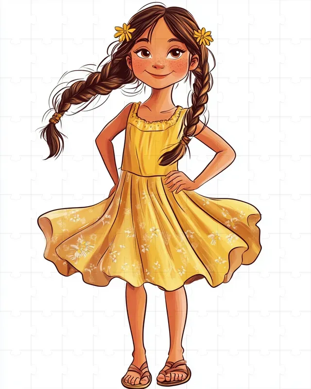Happy Character Cartoon Illustrations