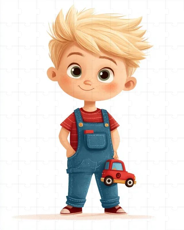 Happy Character Cartoon Illustrations