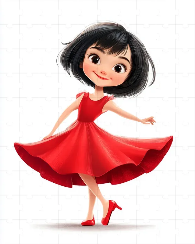 Happy Character Cartoon Illustrations