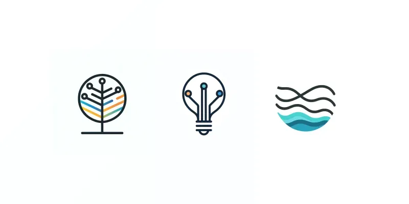 Minimalist Vector Line Logos generated by undefined