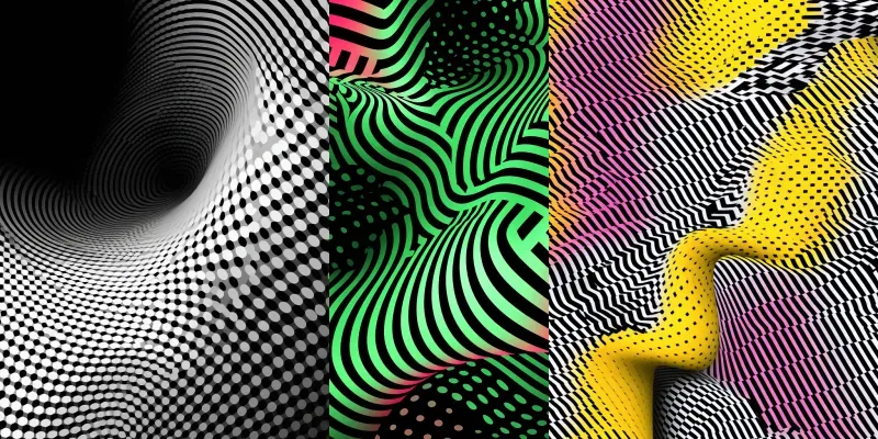 Dynamic Points And Lines Patterns generated by undefined
